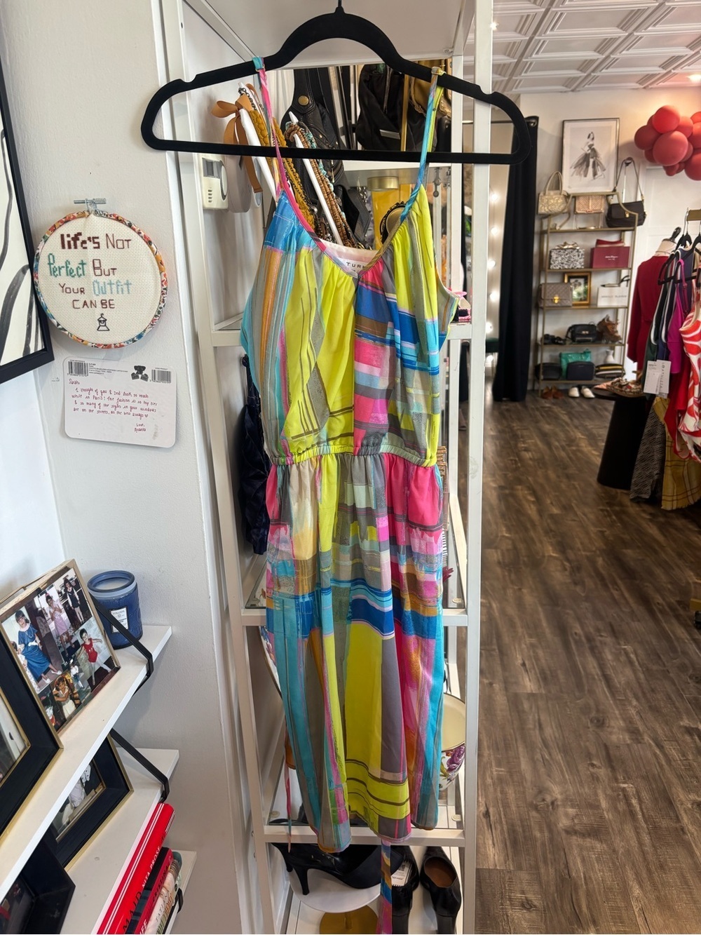 Trina Turk Multicolor Striped Sundress - Pink, Yellow & Blue
